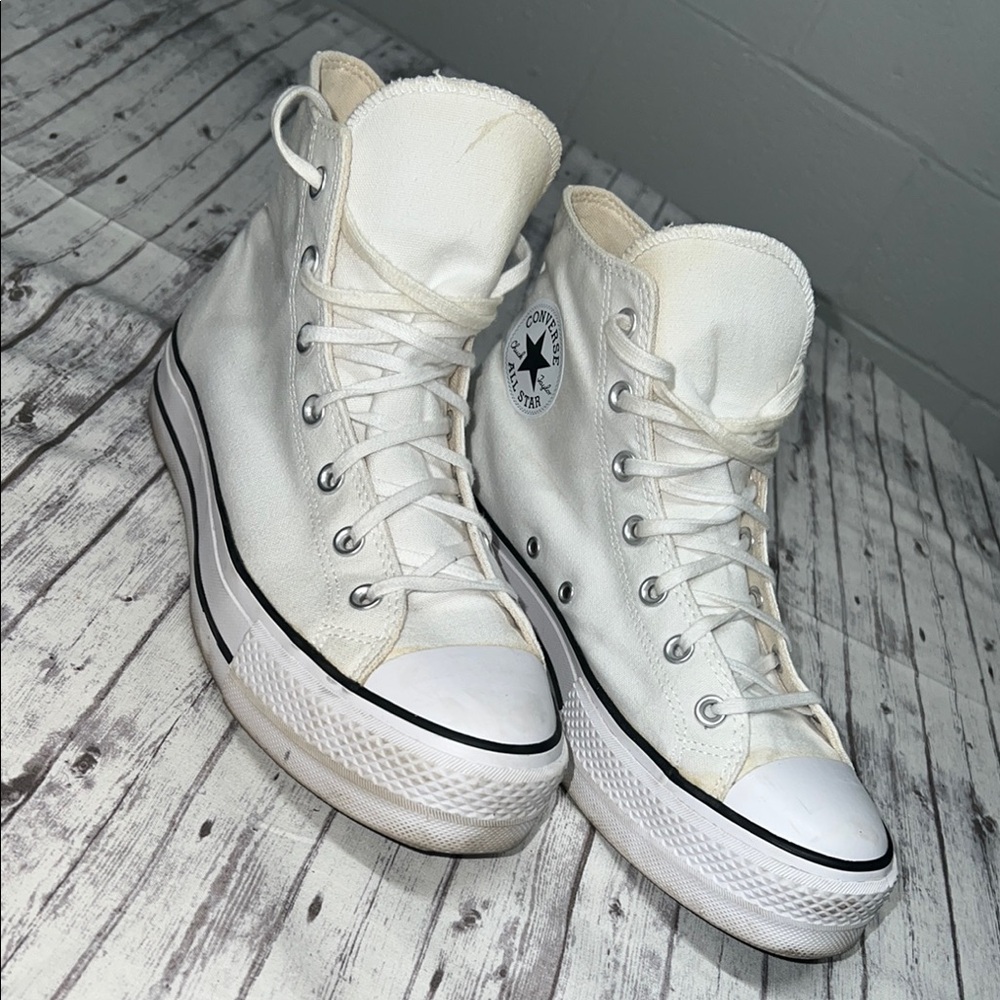 Converse White High-Top Sneakers Classic Style